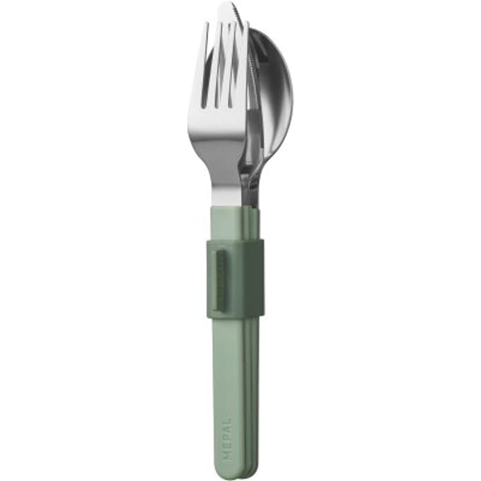 Mepal Bestekset Silueta 3-delig - Nordic sage - campingservies - buitenservies