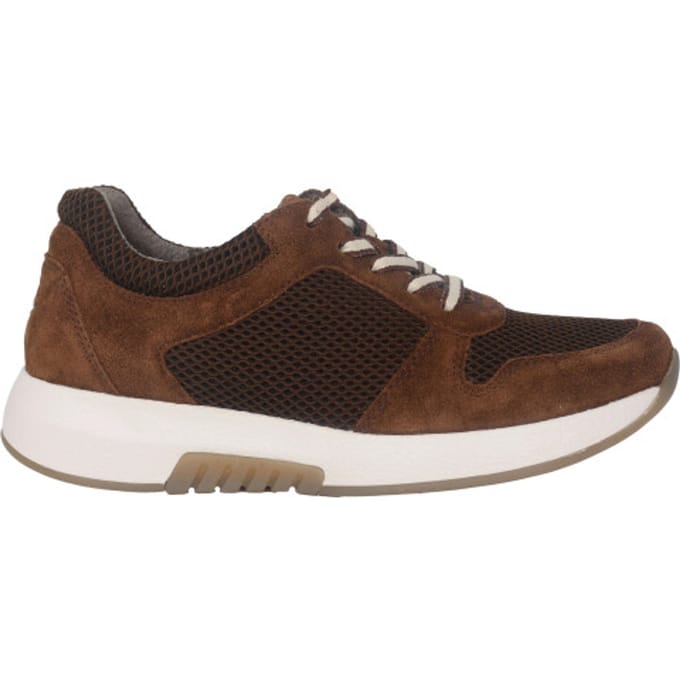 Gabor rollingsoft sensitive 76.946.42 - dames rollende wandelsneaker - Bruin - maat 37 (EU) 4 (UK)