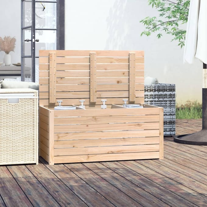 vidaXL - Tuinbox - 101x50,5x46,5 - cm - massief - grenenhout