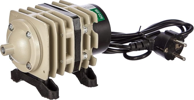 Luchtpomp - Zuigercompressor - Luchttoevoer - Energiebesparend ontwerp - 35 liter/min - Grijs
