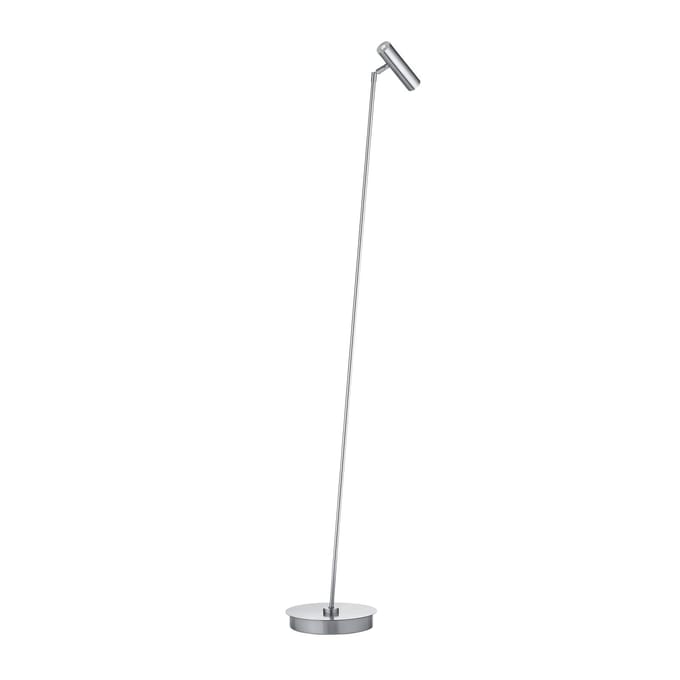 HELL LED vloerlamp Tom Pro, mat nikkel, 1-lamp, CCT, dimmer