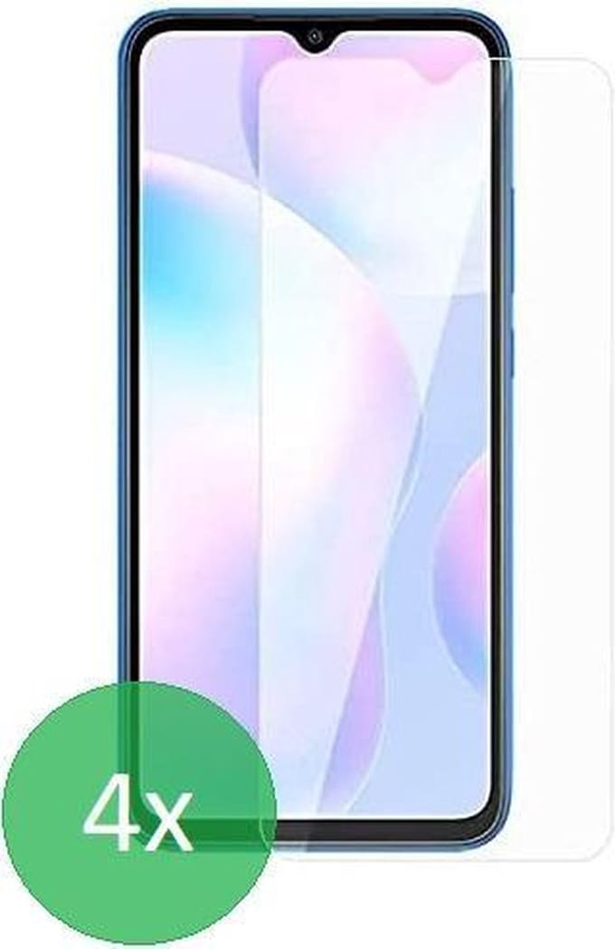 Geschikt Voor: Xiaomi Redmi 9 - 4x Screenprotector - screen protector - glas - bescherm - beschermglas
