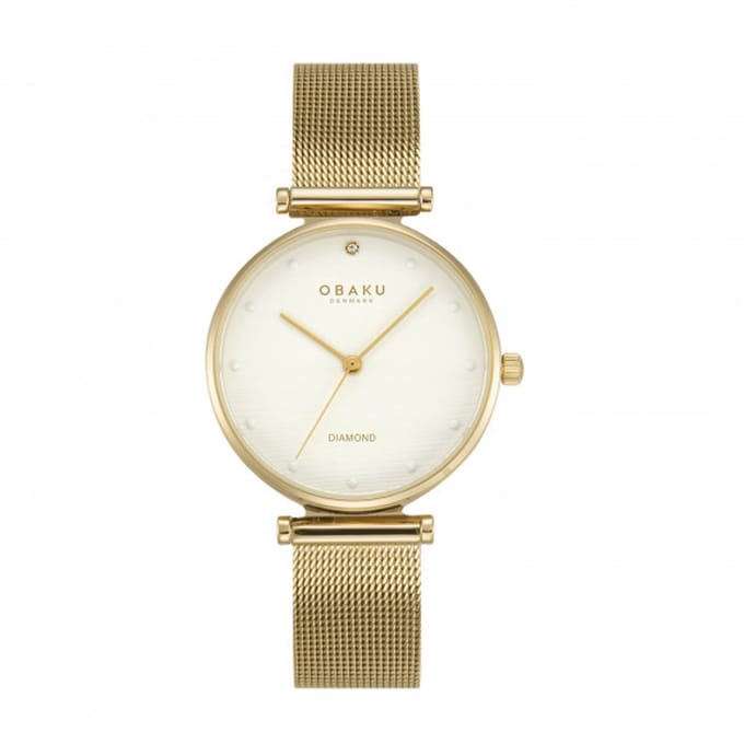 Obaku Horloge V310LXGWMG Funkle Gold