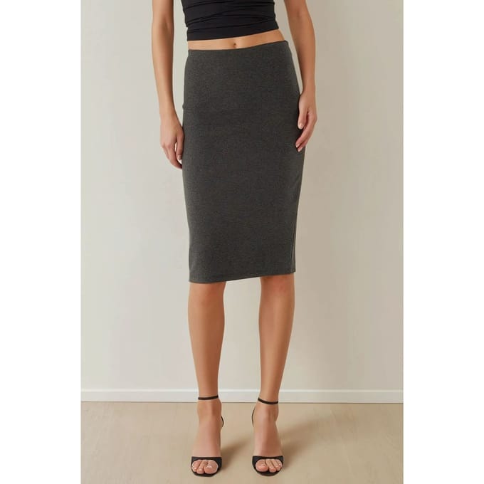 Hoge Taille Bodycon Midi Rok