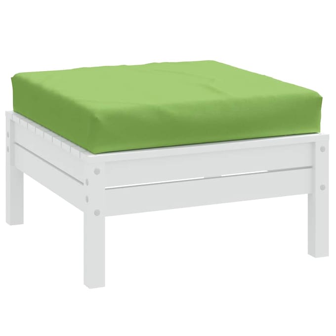 vidaXL - Palletkussen - 60x60x9,5 - cm - stof - gemêleerd - groen