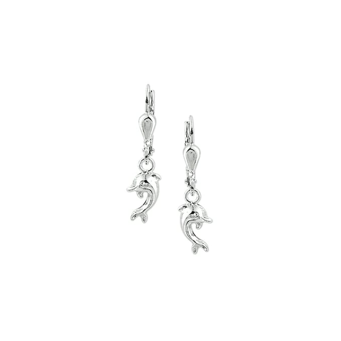 YO&NO Oorhangers dolfijn - brisur haak Zilver 925