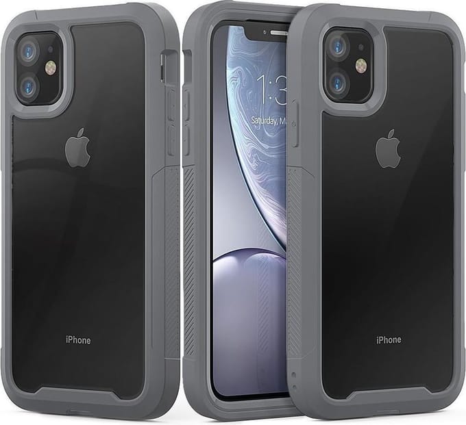 Hoesje Hybride Full Protect Grijs Geschikt voor Apple iPhone 11