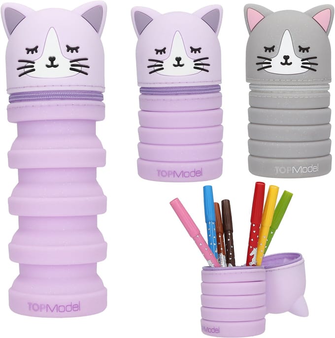Depesche - TOPModel siliconen etui - BLOOMING KITTY - 1 stuk