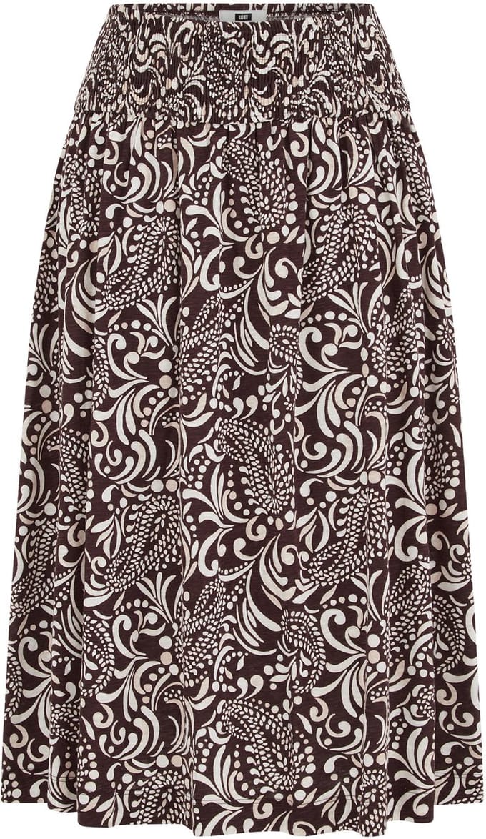 WE Fashion Dames midi rok met print - Curve