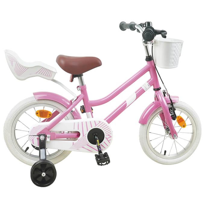 vidaXL - Kinderfiets - 12 - Inch - voor - 2-4 - jaar - oud - Licht - Roze