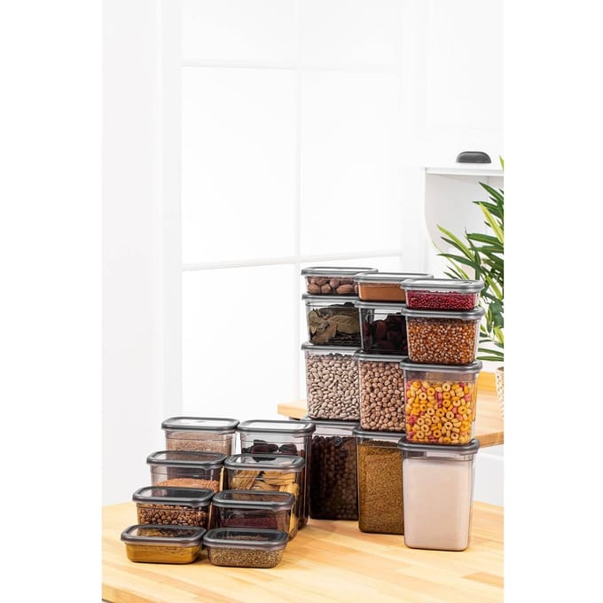Asir Opbergdozeset, 20 stuks – antraciet – 14 x 10 x 5 cm