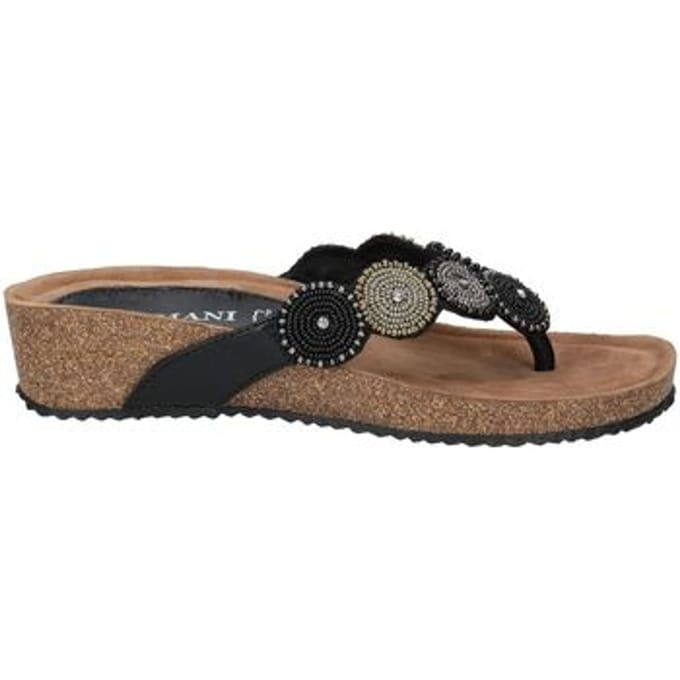 Lazamani - Dames Slippers 75.455 Black - Maat 39