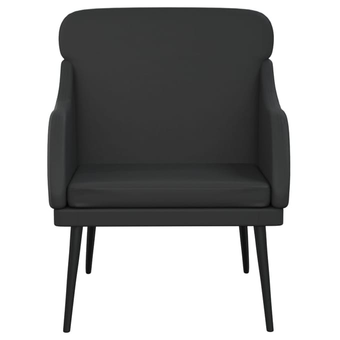 vidaXL - Fauteuil - 63x76x80 - cm - kunstleer - zwart