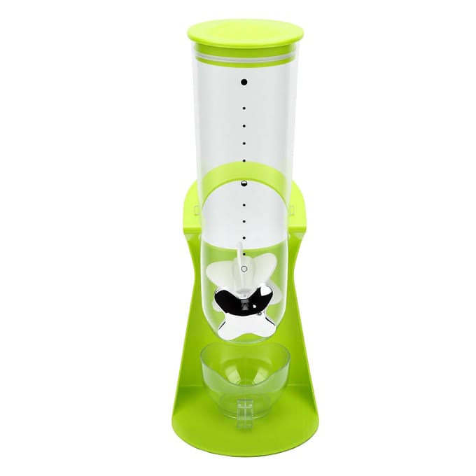 1,8L Graan Dispenser Grote Capaciteit Compact Transparant Aanrecht Graan Dispenser voor Thuis Kantoor L
