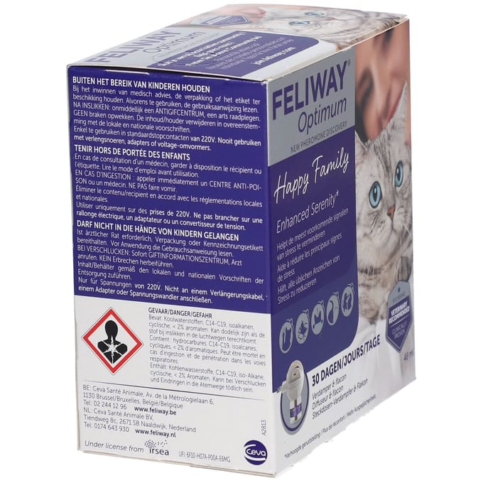 FELIWAY Optimum Startset | 1 Verdamper en Flacon 48ml |Anti-stress voor Kat