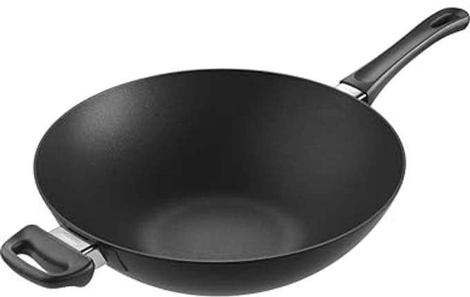 Wok met grid en sticks - 32 cm