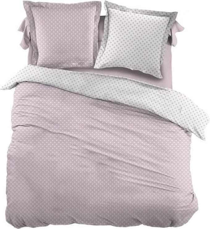 Snoozing Pierrot - Dekbedovertrek - Eenpersoons - 140x200/220 cm + 1 kussensloop 60x70 cm - Pink