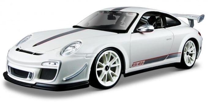 Bburago Porsche 911 - Modelauto - Schaal 1:18 - Wit