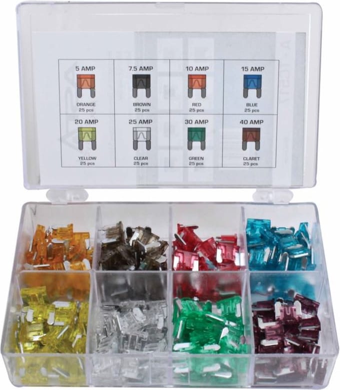 Assortiment MICRO zekeringen 200-delig