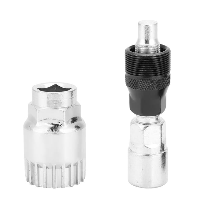 Cranktrekker Bottom Bracket Verwijderaar Stalen Reparatiegereedschap Set voor Fiets Bike black