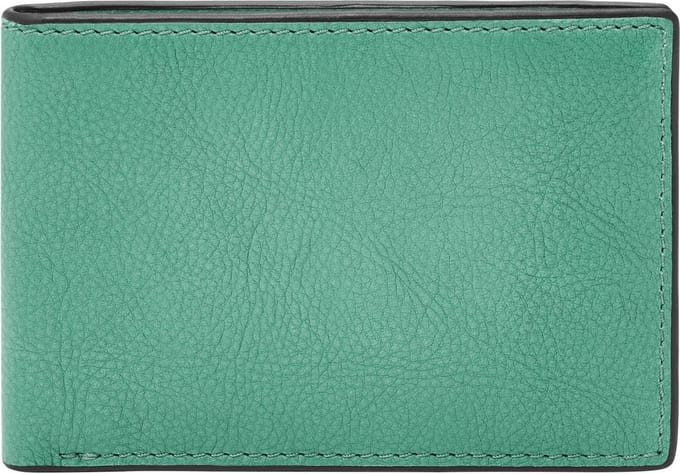 FOSSIL Portemonnee Steven FPW Bifold Wallet Seamist Blauw