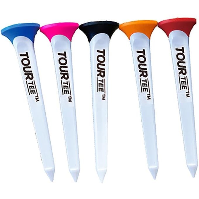 TOURTEE Tour T-80mm Golf Tee 5 stuks veelkleurig