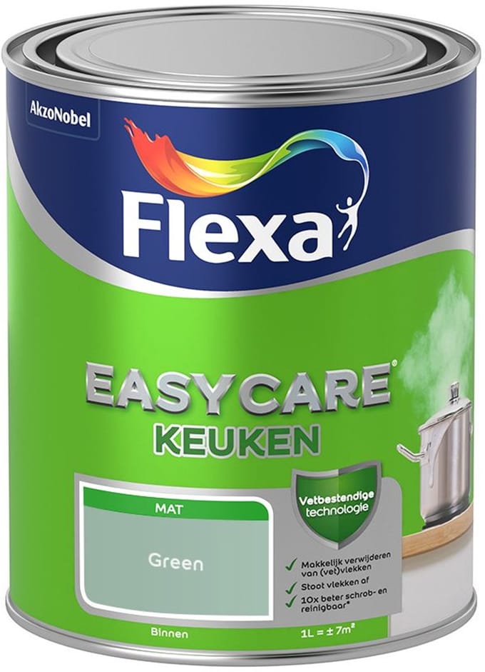 Flexa - Easycare Keuken - Green - Mengverf - 1 L