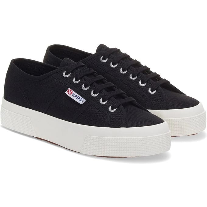 Superga Dames/Dames 2740 Veterschoenen (Zwart)