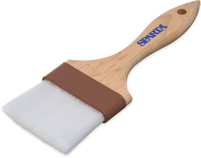 Bakkwast met Houten Handvat en Nylon Haar, 7.5 cm