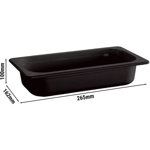 GGM Gastro (6 Stück) Melamin-Behälter GN 1/4 - ECOLINE - 1,9 Liter - Höhe: 100mm