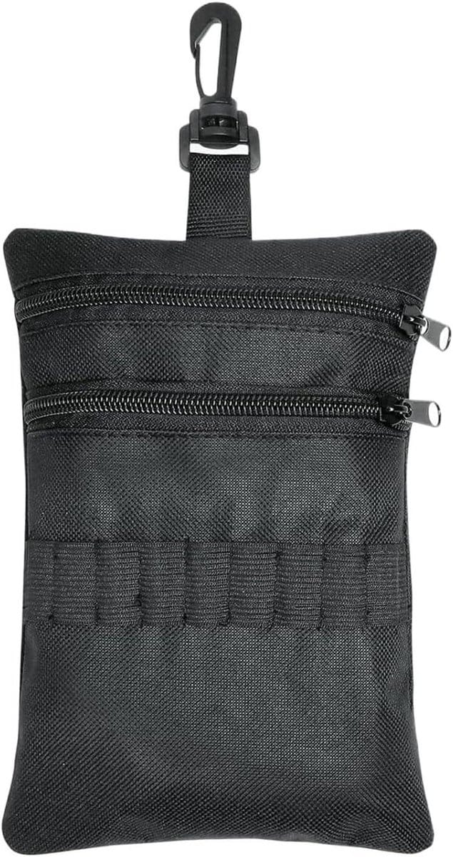 Golftas Organizer - Kleine Tas - Training Buiten - Modulair Verwijderbaar - 20x14 cm - Zwart