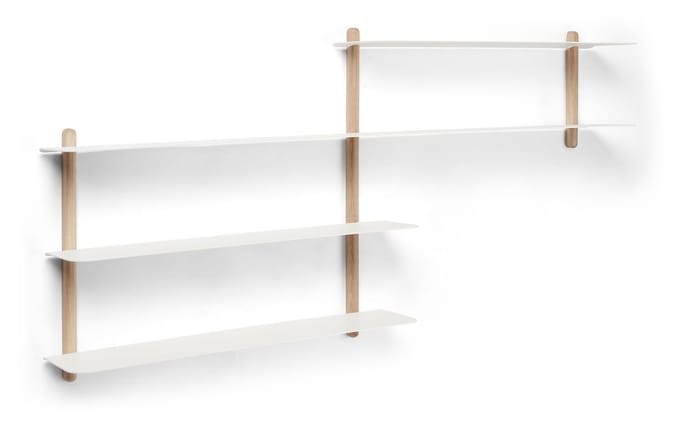 Gejst Nivo Wandrek Configuratie B - eiken/wit