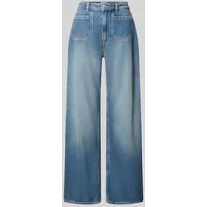 wide fit jeans met lyocell