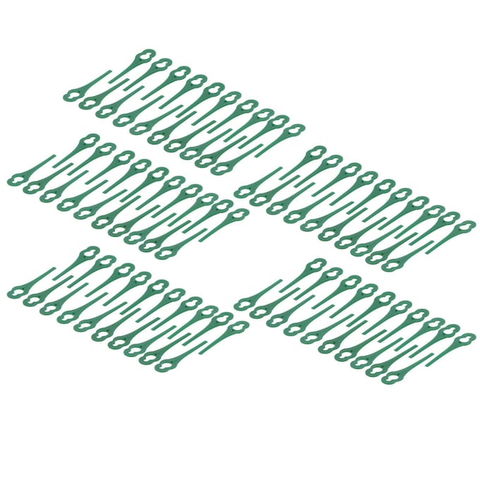 Lot de 100 lames de rechange en plastique pour tondeuse à gazon 85 mm (vert)