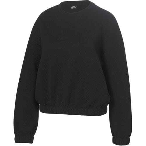 CRIVIT Dames sweater (Structuur zwart, XS (32/34))