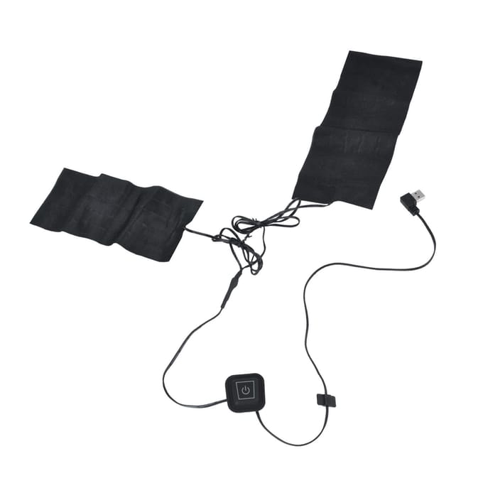 2 in 1 5V USB Electric Heating Pad Neck Lumbar Vest Warmer Heater Cloth black