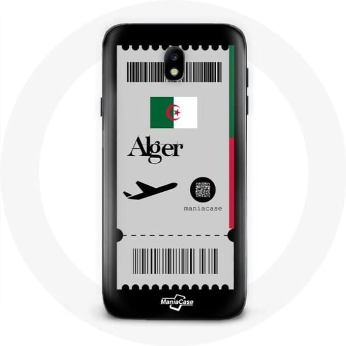 Coque - Samsung - Galaxy J3 2017 - Billet d'avion Alger - Souple - Protection