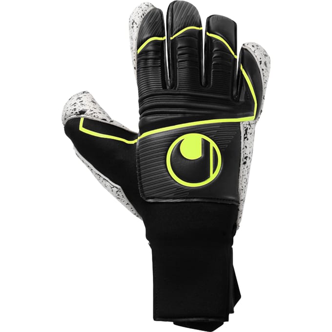 Uhlsport Supergrip+ Flex Frame Carbon Black Fluo Yellow - Keepershandschoenen - Maat 9