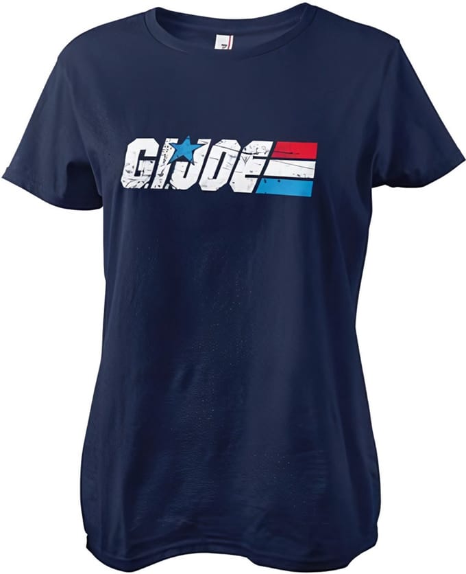G.I. Joe Dames-T-shirt met gewassen logo in girly-stijl
