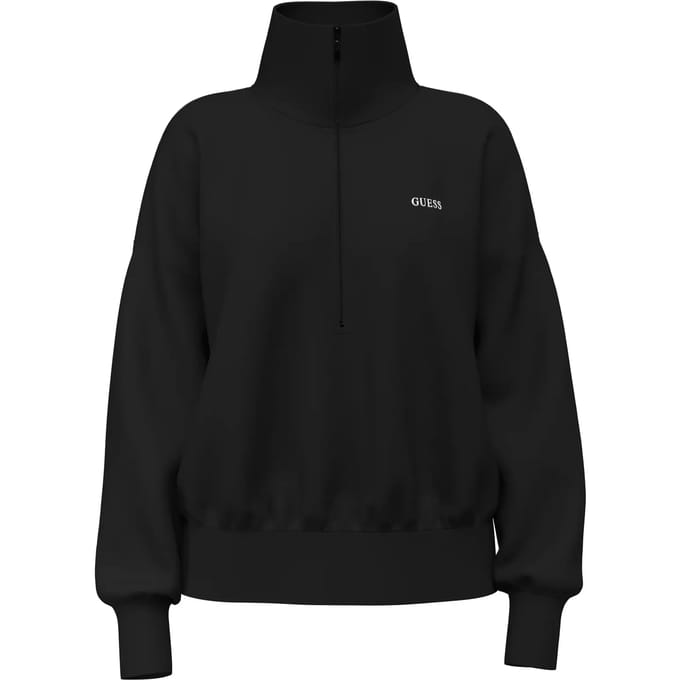 Dames sweatshirt met 1/2 rits Guess Nat