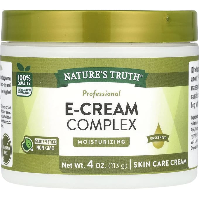 Nature'S Truth, E-Cream Complex, Unscented, 113G(4Oz) beige