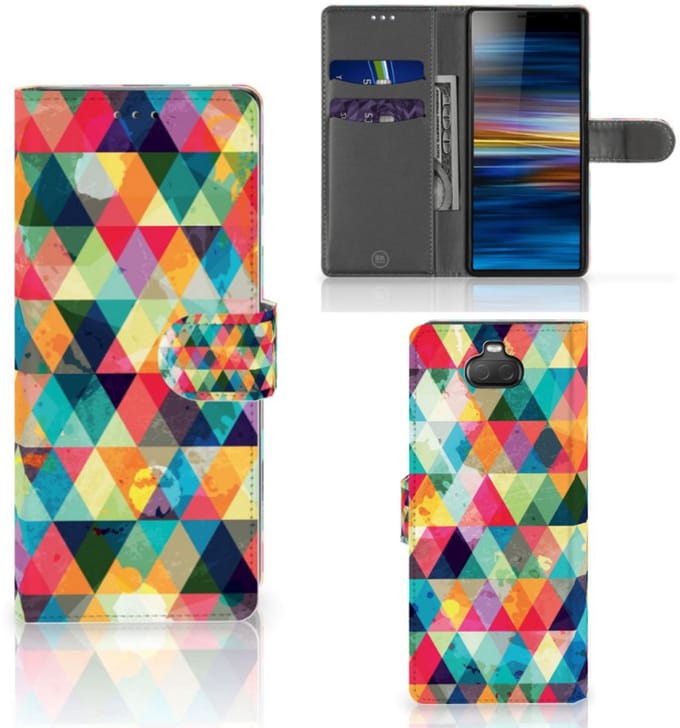 Sony Xperia 10 Telefoon Hoesje Geruit