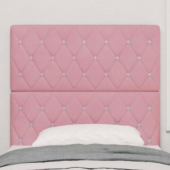vidaXL - Hoofdbord - Roze - 90 - cm - Fluweel