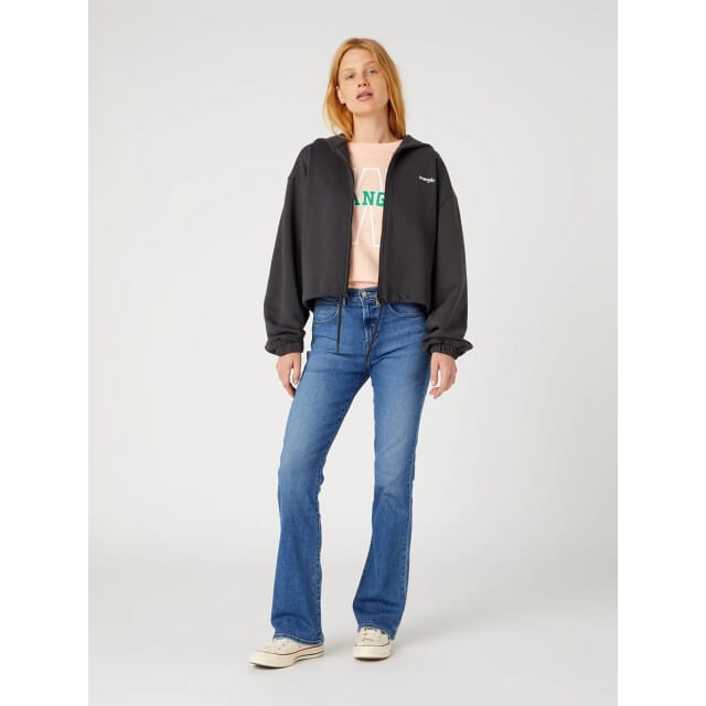 Wrangler Bootcut Raven Denim Blue Jeans Größe: W32L30 | Ausgestellte Hosen Outlet | Damen | Blau