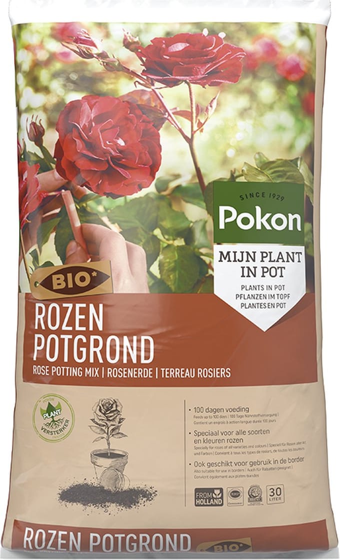 Pokon Rozen Potgrond - 30L - Biologische potgrond - 100 dagen voeding