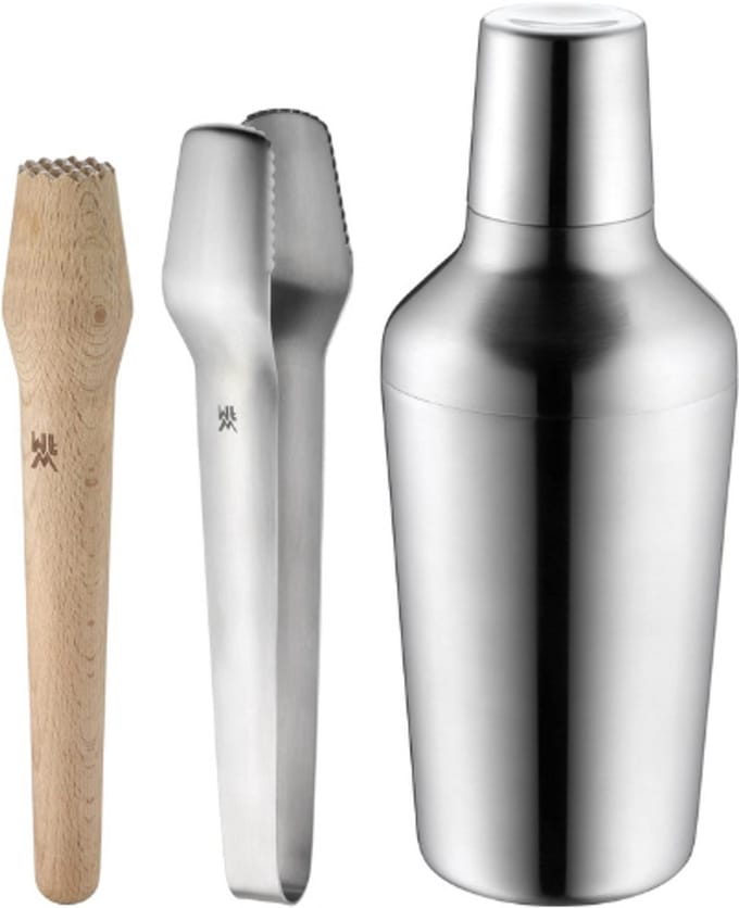 Thuys – Matroschka 5 – Delige Cocktail Set – RVS Cocktail Shaker 700ml – Barmate Cocktail Strainer – IJstang En Stamper