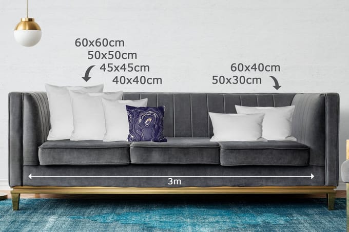 Sierkussens - Kussentjes Woonkamer - 40x40 cm - Marmer - Geode - Agaat - Goud