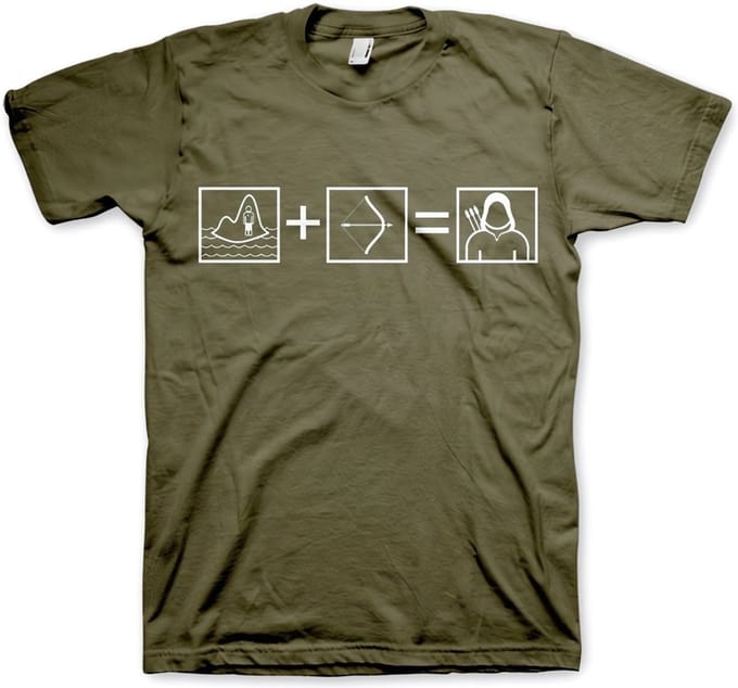 Arrow Riddle T-shirt Olive