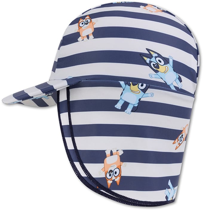 Striped Bluey Sun Swim Cap