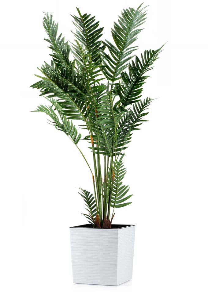 HowHomely Flore Riflo - Bloempot - Wit - Mat - H30x30 cm